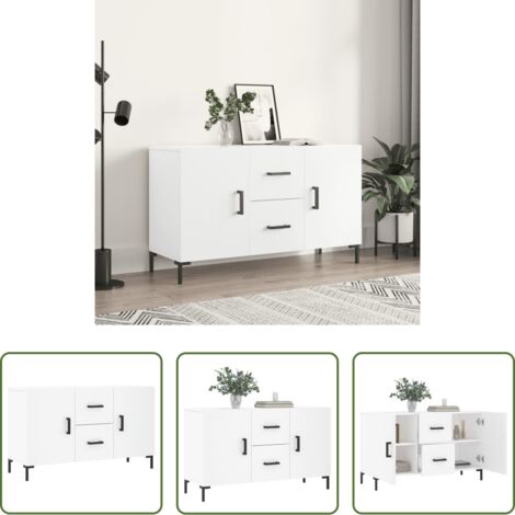 vidaXL Credenza in legno multistrato -  Credenza Bianca 100x36x60 cm in Legno Multistrato
