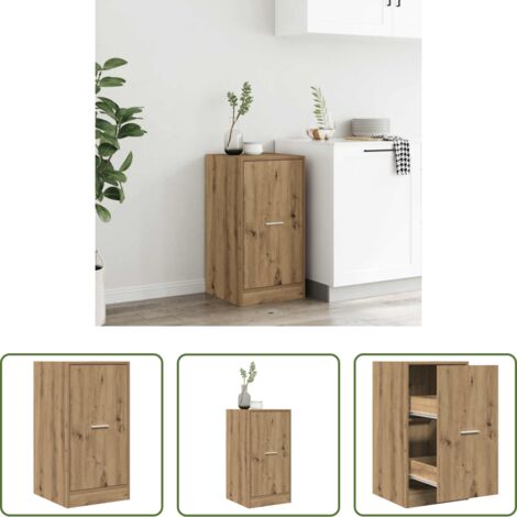 vidaXL Credenza in truciolato -  Armadietto da Farmacia Rovere 40x41x77,5 cm in Truciolato