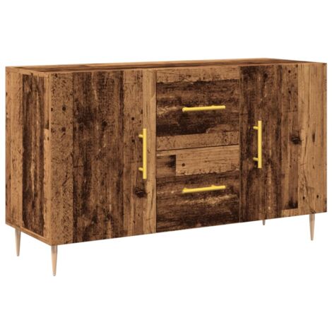 vidaXL Credenza Legno Antico 100x36x60 cm in Legno Multistrato