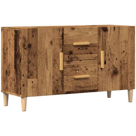 vidaXL Credenza Legno Antico 100x36x60 cm in Legno Multistrato