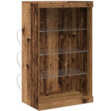 vidaXL Credenza Legno vecchio 60.5 x 37 x 100 cm Legno multistrato