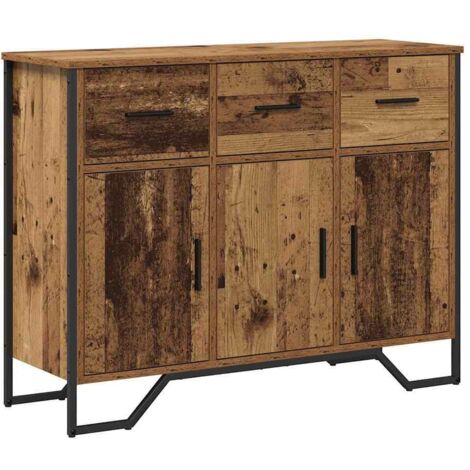 vidaXL Credenza Legno vecchio 97 x 32.5 x 74.5 cm Legno multistrato