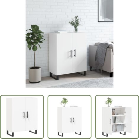 vidaXL Credenza moderna -  Credenza Bianca 69,5x34x90 cm in Legno Multistrato