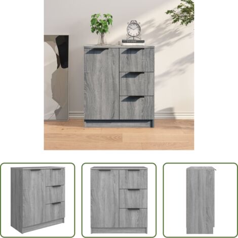 vidaXL Credenza moderna -  Credenza Grigio Sonoma 60x30x70 cm in Legno tecnico