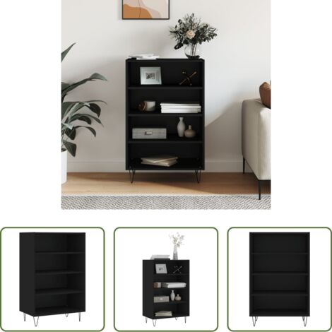 vidaXL Credenza moderna -  Credenza Nera 57x35x90 cm in Legno Multistrato