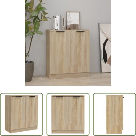 vidaXL Credenza moderna -  Credenza Rovere Sonoma 60x30x70 cm in Legno tecnico