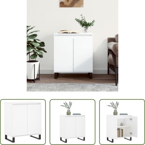 vidaXL Credenza multistrato -  Credenza Bianca 60x35x70 cm in Legno Multistrato