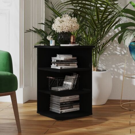 vidaXL Credenza Nera 35x35x55 cm in Legno Multistrato