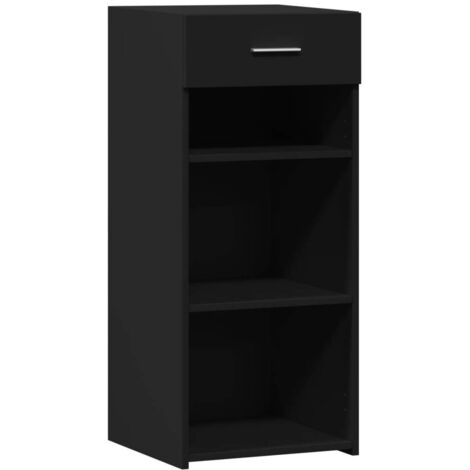 vidaXL Credenza Nera 40x42,5x93 in Legno Multistrato