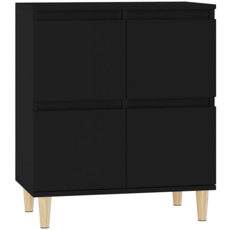 vidaXL Credenza Nero 60x35x70 cm in Legno Multistrato