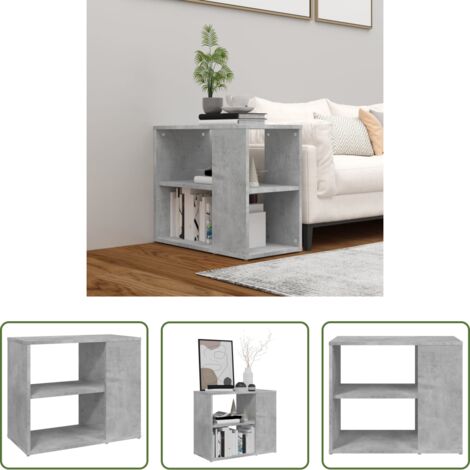 vidaXL Credenza per divano -  Credenza Grigio Cemento 60x30x50 cm in Legno Multistrato