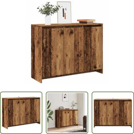 vidaXL Credenza per soggiorno -  Credenza Legno Antico 102x35x55 cm in Truciolato
