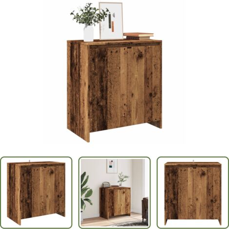 vidaXL Credenza per soggiorno -  Credenza Legno Antico 70x41x75 cm in Truciolato