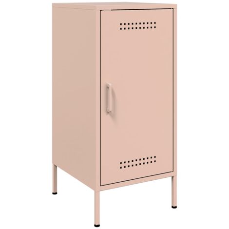 vidaXL Credenza Rosa 36x39x79 cm in Acciaio