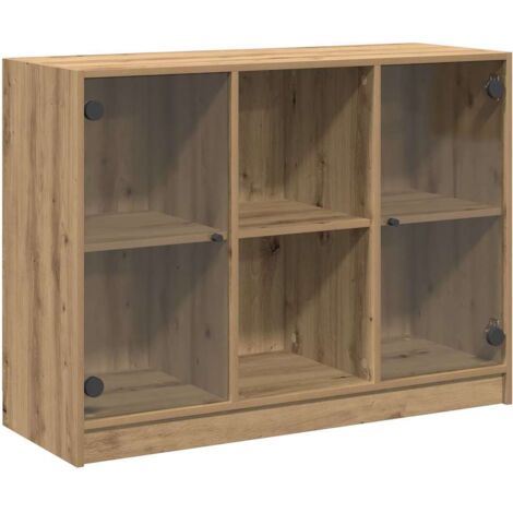 vidaXL Credenza Rovere Artigianale 102x37x75,5 cm in Legno Multistrato