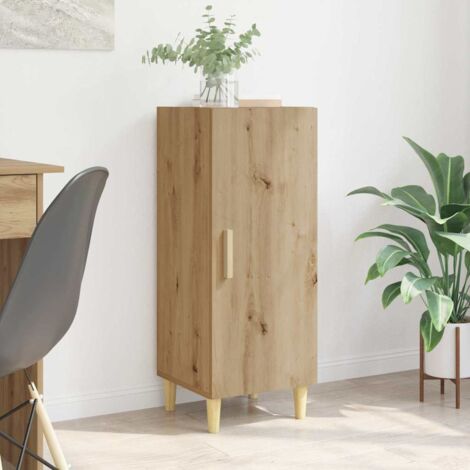 vidaXL Credenza rovere artigianale 34.5 x 34 x 90 cm Legno multistrato
