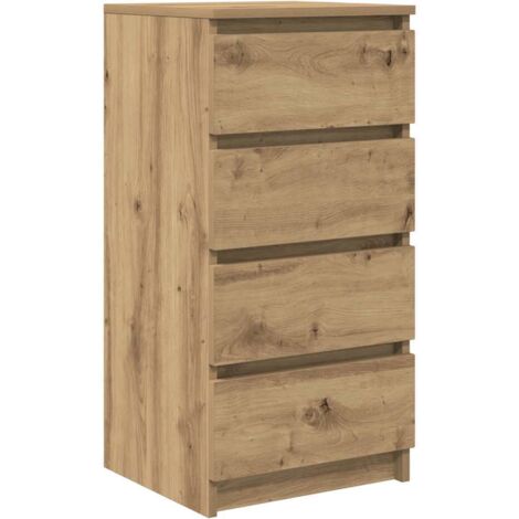 vidaXL Credenza Rovere Artigianale 37,5x35x76 cm in Legno Multistrato