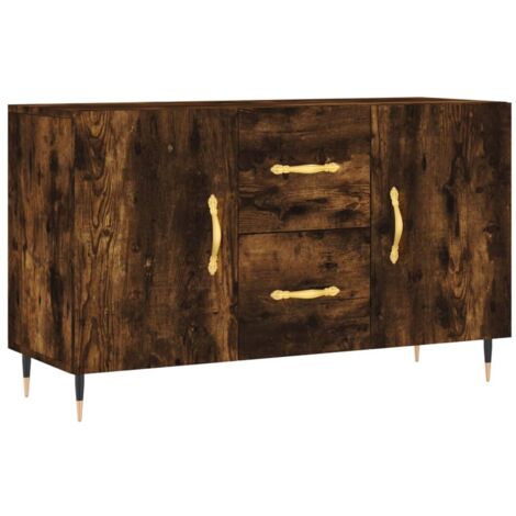 vidaXL Credenza Rovere Fumo 100x36x60 cm in Legno Multistrato