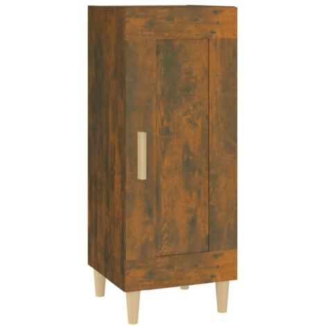 vidaXL Credenza Rovere Fumo 34,5x34x90 cm in Legno Multistrato