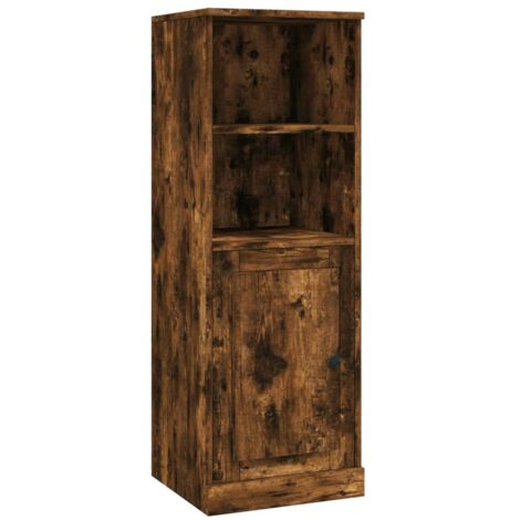 vidaXL Credenza Rovere Fumo 36x35,5x103,5 cm in Legno Multistrato