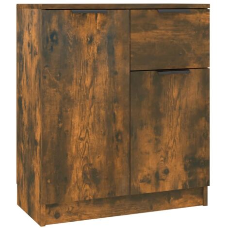 vidaXL Credenza Rovere Fumo 60x30x70 cm in Legno tecnico