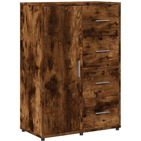 vidaXL Credenza Rovere Fumo 60x31x84 cm in Legno Multistrato