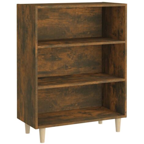 vidaXL Credenza Rovere Fumo 69,5x32,5x90 cm in Legno Multistrato