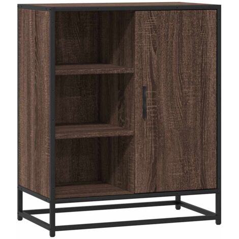 vidaXL Credenza Rovere Marrone 62x35x76 cm in Legno Multistrato
