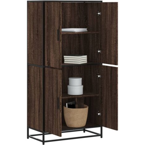 vidaXL Credenza Rovere Marrone 68x35x139 cm in Truciolato