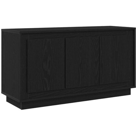 Credenza Con Cassetti E Ante - 80x36x75 Cm, Legno Multistrato Nero, Per Ingresso O Salotto - Foto 11