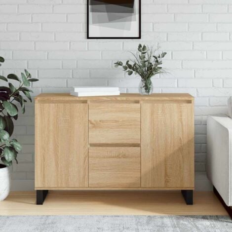 vidaXL Credenza Rovere Sonoma 101,5x35x70 cm in Legno Multistrato