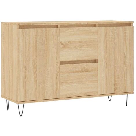 vidaXL Credenza Rovere Sonoma 101,5x35x70 cm in Legno Multistrato