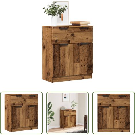 vidaXL Credenza salone -  Credenza Legno Antico 60x30x70 cm in Truciolato