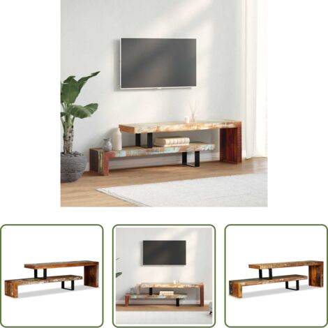 vidaXL Credenza TV in legno -  Mobile Porta TV in Legno Massello di Recupero