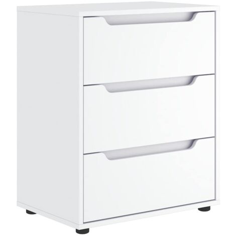 vidaXL Credenza VISNES Bianca 60x40x73 cm in Legno Multistrato
