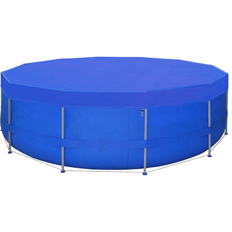 

vidaXL Cubierta de piscina 2 unidades redonda PE 540 cm 90 g/m² - Azul