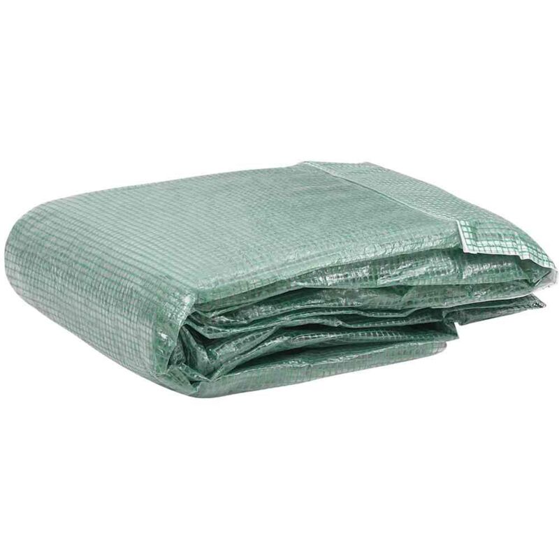 

vidaXL Cubierta de repuesto de invernadero verde 4 m² 200x200x200 cm