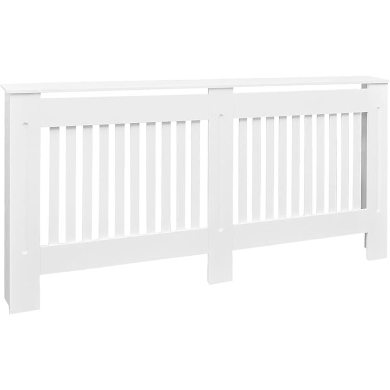 

Cubierta para el radiador blanco MDF 172 cm - Blanco - Vidaxl