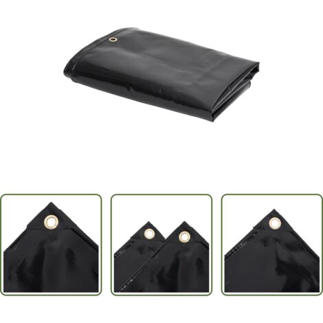 vidaXL Cubierta para jardín -  Lona 650 g/m² 4x6 m negro