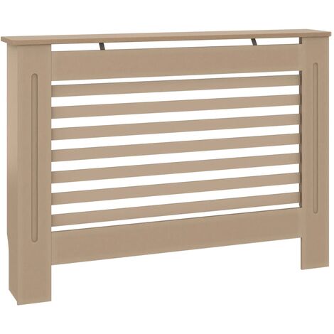 Elaborado radiador cubierta gabinete MDF moderno diseño horizontal para salón/cama-blanco-pequeño
