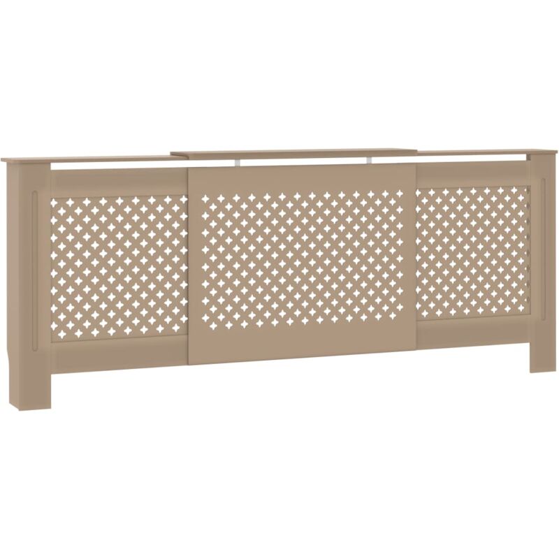 

vidaXL Cubierta para radiador MDF 205 cm - Marrón