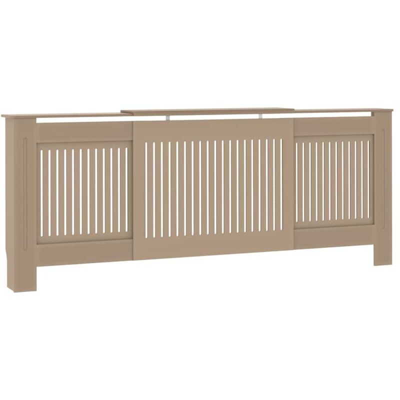 

vidaXL Cubierta para radiador MDF 205 cm - Marrón