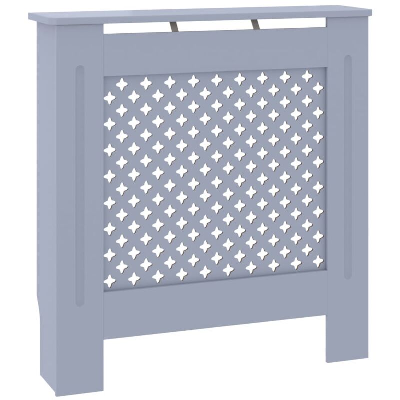 

vidaXL Cubierta para radiador MDF gris 78 cm - Gris