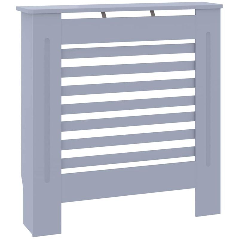 

vidaXL Cubierta para radiador MDF gris 78 cm - Gris