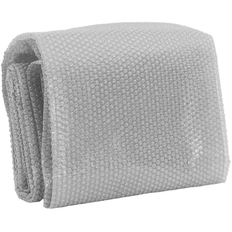 

vidaXL Cubierta solar de piscina de PE flotante gris 381 cm - Gris