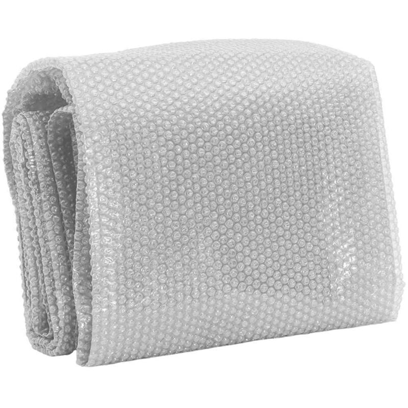 

vidaXL Cubierta solar de piscina de PE flotante gris 450x220 cm - Gris