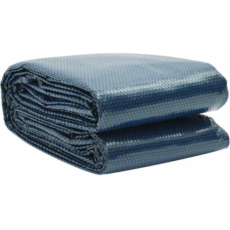 

Cubierta solar de piscina de PE flotante negro y azul 600x400cm - Negro - Vidaxl