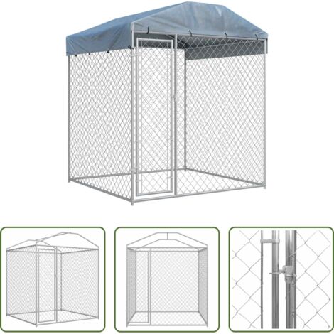 vidaXL Cuccia da giardino -  Canile da Esterno con Tetto 193x193x225 cm