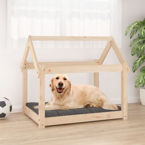 vidaXL Cuccia per Cani 81x60x70 cm in Legno Massello di Pino
