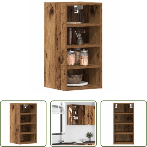 vidaXL Cucina -  Mobile Pensile “Riga” Legno Antico 30x29,5x60 cm